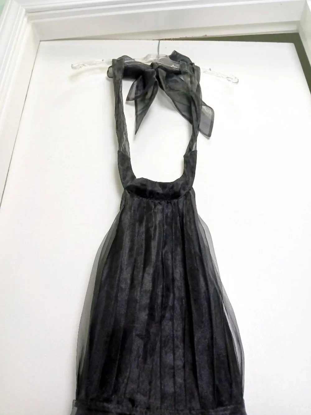 Lovers + Friends 'Heartbreaker' Black Organza Halter Mini Dress NWT Sz S